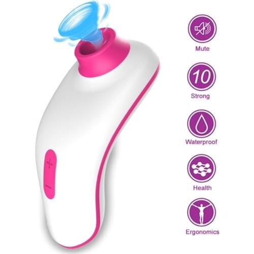 10 Sucking Modes Sucker Clitoral Stimulation Nipples Massager USB Magnetic Charging Masturbator Couple Flirt Sex Toy