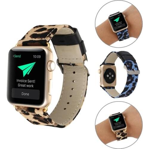 Strap For Apple Watch Series 4 3 2 1 Leopard Print Replacement Watch Band Strap Bracelet For Apple iWatch 38mm 42mm 40mm 44mm