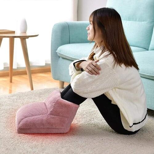 Detachable Foot Warmer Heater USB Charging Power Saving Warm Foot Cover Feet Electric Heating Pads for Home Office