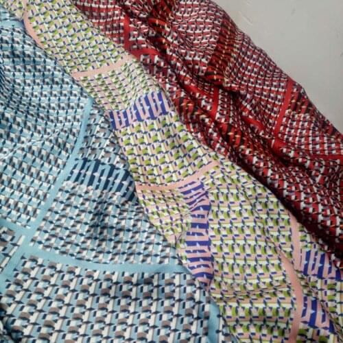 Chiffon fabric Summer New Swimsuit Chiffon Chiffon Printed Fabric Sunscreen Accessories Floral printed chiffon