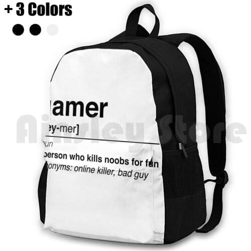 Gamer Definition Outdoor Hiking Backpack Riding Climbing Sports Bag Game Gamer Gamers Gaming Pro Gamer Professional Gamer