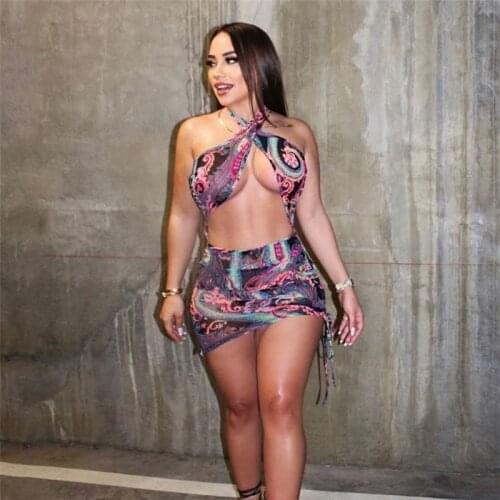 2021 Colorful Halter Cross Women Summer Party Dress Cut Out Skinny Sleeveless Backless Bodycon Bandage Clubwear Outfits