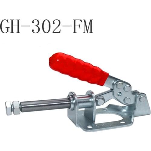 1PCS GH-302-FM 136 kg Toggle Clamp Quick Release Push Pull Action Vertical/Horizontal Type Clamps Hand Tool for Woodworking