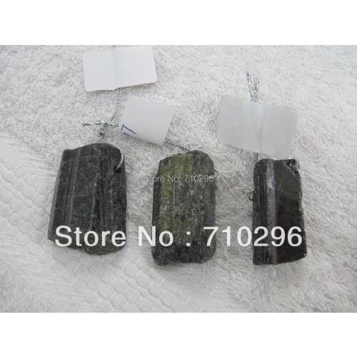 10 pcs/lot Natural Black Tourmaline irregular size 20-40mm Natural Semi everlast Jewelry Pendants