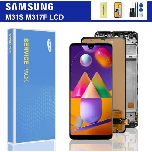 100% Test For Samsung Galaxy M31S M317 Lcd Display Touch Screen Digitizer Assembly Parts For Samsung M317F Display Screen