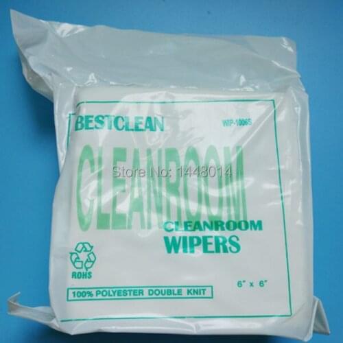 150pcs/pack cleanroom wipers stencil wiping paper for Seiko 510 1020 Konica 512 Phone screen non dust cleaner kit 6*6