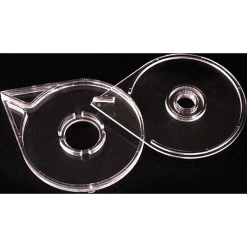 2pcs Professional Nail Art Gold And Silver Wire Empty Box Holder For Manicure Tools Nail Accessories Transparent Box