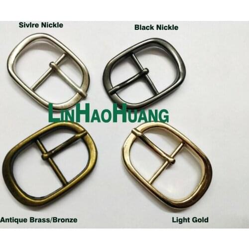 24pcs/lot 1inch/25mm metal alloy pin buckle simple design oval shape belt buckle silver/black/bronze/gold free shipping