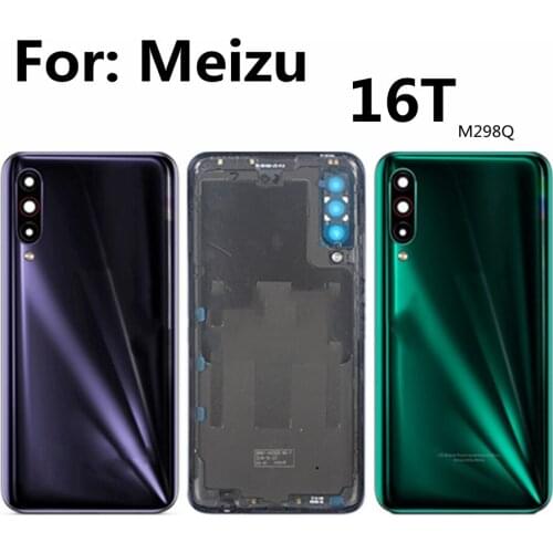 6.5" For Meizu 16T Back Battery Cover Housing Door Rear Case With Camera Lens For Meizu 16T M928Q Back Housing Replacement