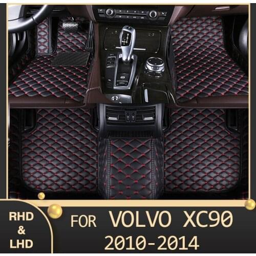 MIDOON Car floor mats for VOLVO XC90 (FIVE SEAT) 2010 2011 2012 2013 2014 Custom auto foot Pads automobile carpet cover