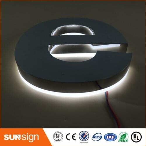 Outdoor shopping decoration mall acrylic LED backlit sign letters
