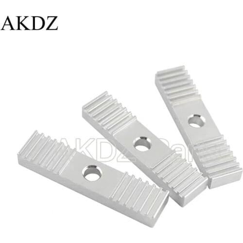 GT2 Timing Belt Gear Clamp Mount Block Fixing Clip Plate for 3D Printer Accessories, Aluminum Alloy