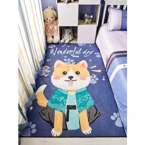 Childrens Room Carpet Cartoon Bedroom Girl Full Shop Room Coffee Table Bedside Carpet Living Room Home Baby Crawling Mat