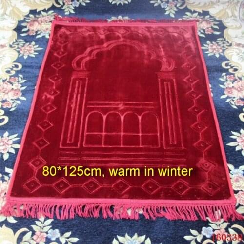 Plus Size carpet 2018 winter Thicken rug warm soft carpets prayer blanket Muslim worship mat wholesale/dropshipping 160338