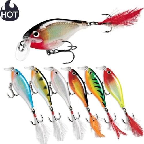 Hot Wobbler Mino Artificial Bait Fishing Lure Crankbait 9cm/13g Surface Dog Walking Pencil With Feather Hook Fish Lure Articulos
