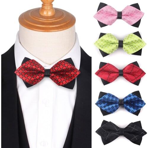 Fashion Men Bowtie Classic Shirts Bow tie For Men Women Bowknot Adjustable Pointed Bow Ties Cravats Plaid Bowties For Wedding