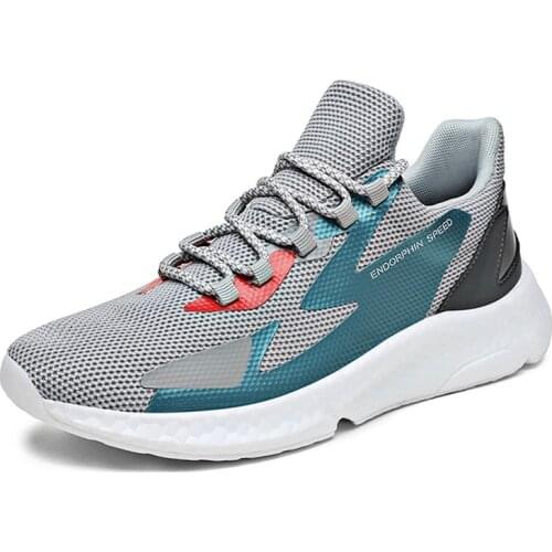 New Super Light Mens Running Shoe Outdoor Sport Shoes Mens Cushioning Non-slip Mesh Walking Shoes Men Sneaker Large Size 39-46