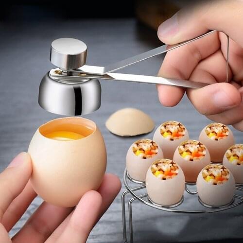 Stainless steel egg opener household practical kitchen utensils daily use kitchen utensils small items artifact