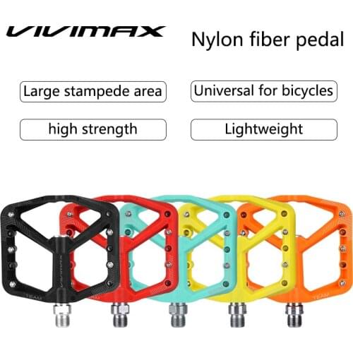 Ultralight Bicycle Pedal Nylon Wide Bearing Pedal Flat Platform Pedals AM DH XC MTB Road Bike Pedal Bike Parts