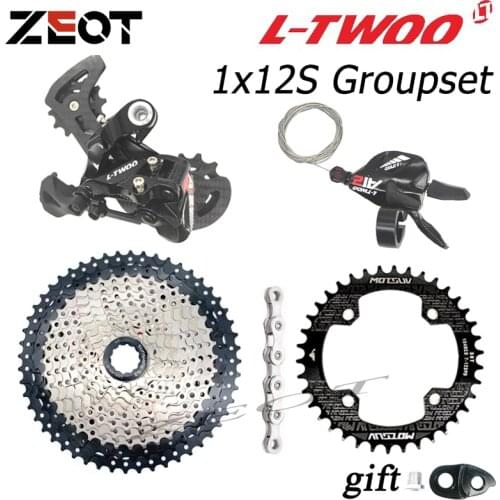 LTWOO AT12 1X12S Groupset 12 Speed Shift Lever Derailleur SUNSHINE Cassette 46T 50T 52T KMC X12 Chain 104BCD Chainring 32-38T