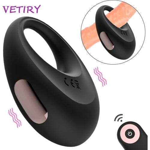 Penis Ring Vibrator Delay Ejaculation Adult Sex Toy for Couple G-spot Stimulator Remote Control Cock Ring for Men Adult Products