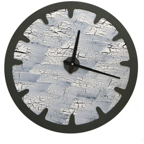 North Designed Kappa Mildew Green Bar Decorative Wall Clock 48 Cm