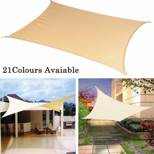 Hi-quality Waterproof Sun Shade Sail 5*6M Rectangle Sun Shelter Outdoor Canopy Garden Suncreen Protection Cover