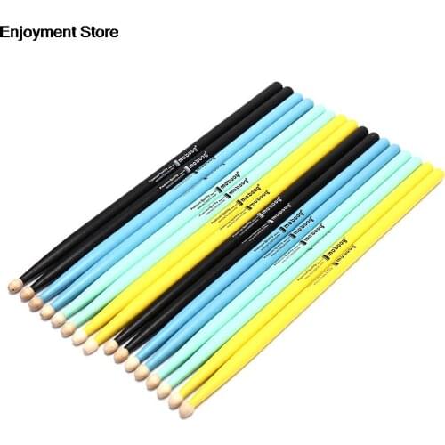 1 Pair Maple Wood Drum Sticks 5A 7A Anti-slip Electronic Drum Rack Drumsticks