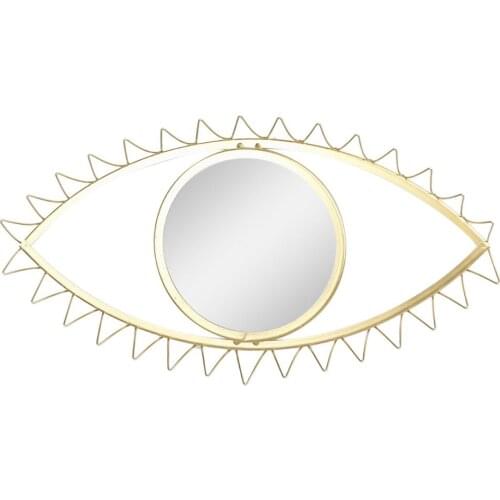 1 Pcs Hanging Wall Mirror Decorative Wall Mirror Eye Shaped Wall Mirror For Living Room Bedroom Bathroom Office Decor
