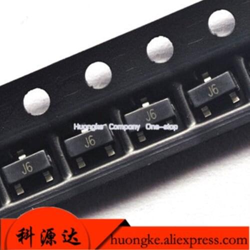 100pcs/lot S9014 MMBT9014 J6 SOT-23 Triode Transistor