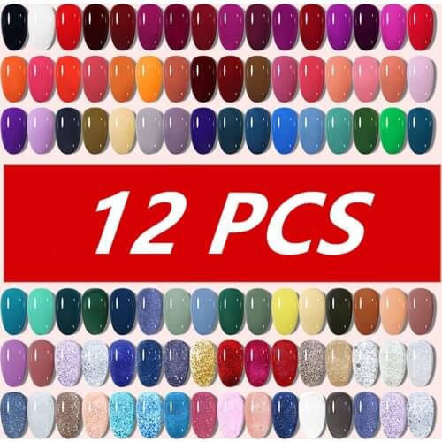 12pcs Nail Polish Set Gel Nail Polish Manicure Acrygel for Nail Uv Gel Nail Polish for Nail Extension Semi-permanent Nail Polish