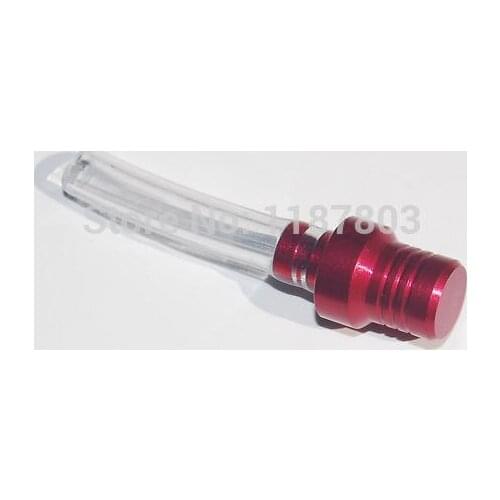1x Red Gas Fuel Tank Cover Cap Vent Valve Breather Hose Tube For Pit Dirt Motor Bike Motorcycle Motocross