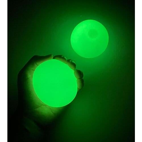 4Pcs/Set Noctilucent Luminous Anti Stress Squeeze Sticky Round Ball Kids Toys