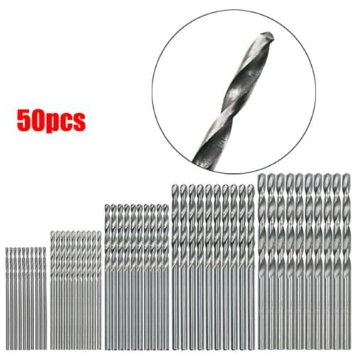 50/40Pcs High Speed Steel Drill Bit Straight Shank Drill Twist Drill 1 / 1.5 / 2 / 2.5 / 3MM