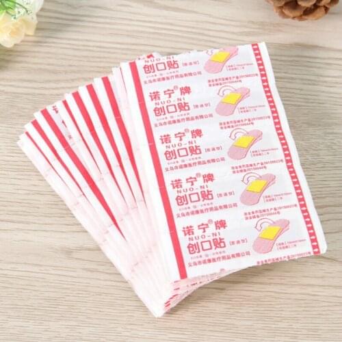 50 Pcs/Pack Band Aid Wound Dressings Sterile Hemostasis Sticker First Aid Kits Bandage Heel Cushion Adhesive Plaster