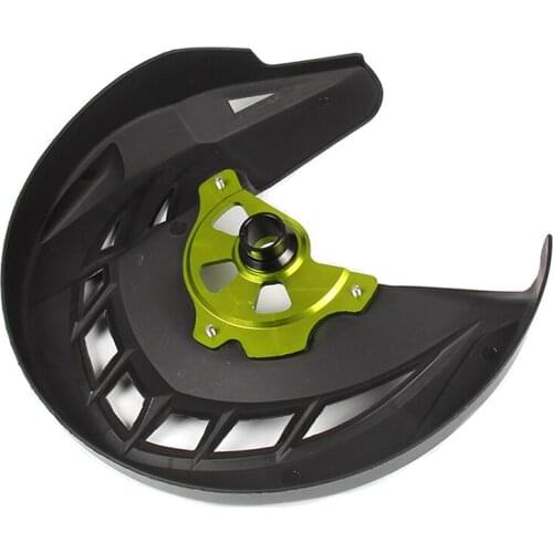Free shipping CNC Billet Front Brake Disc Cover Protector Plastic Rotor Guard For KX250F KX450F 2006-2015 DIRT BIKE
