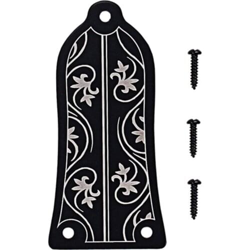 Guitar Truss Rod Cover GR34 Truss Rod Shape Case for Electric Guitar Les Paul Epiphone (Black)
