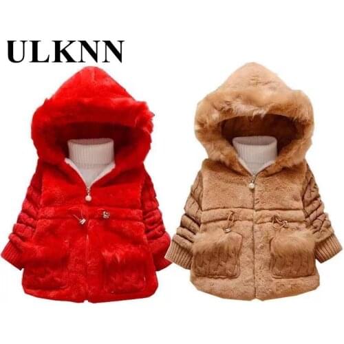 Bbay Outerwear Toddler Baby Girls winter Faux Fur Coat Kids Boys Warm Thick Jacket Toddler Snowsuit Wear Pink Girls Clothes