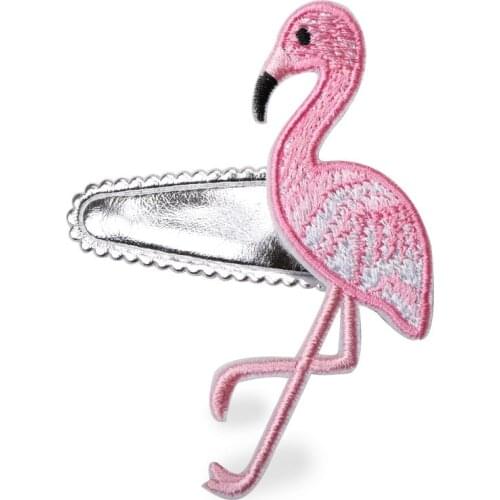 1PC New Flamingo Embroidery Kids Hair Hoop Baby Hairbands Princess Headwear Hair Accessories Children Headbands Girls Hairpins