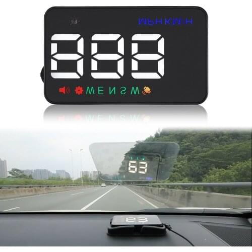A5 HUD Head-Up Display Car Hud Display Digital GPS Speedometer Overspeed Warning Car HUD Deadup Display Alarm System