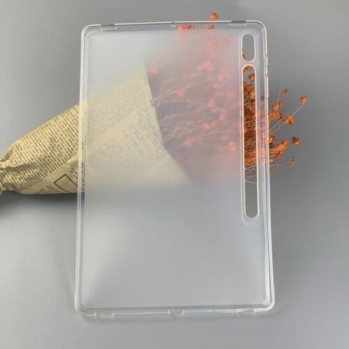 For Samsung Galaxy Tab S7 FE 12.4 SM-T730 T735 SM-T736B T736N Case Soft TPU Protective Back Cover Pudding Anti Skid Soft TPU