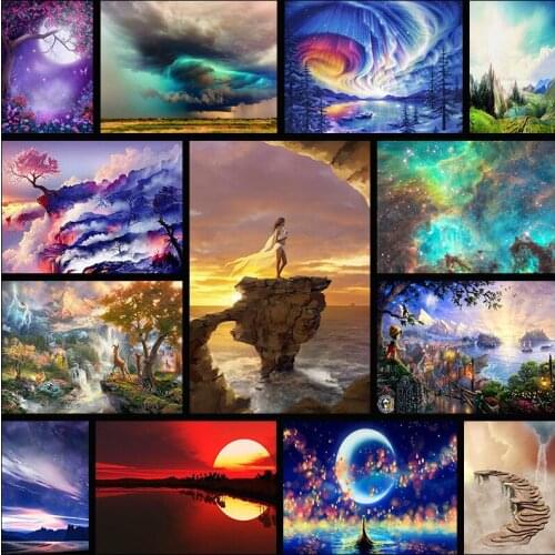 Home Decoration DIY 5D fullDiamond Embroidery Van Gogh Starry Night Cross Stitch kits Abstract Oil Painting Resin Hobby Craft