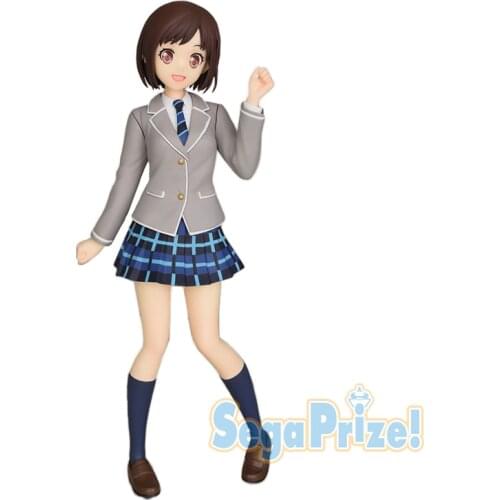 Original SEGA Anime Figure BanG Dream Hazawa Tsugumi School Uniform Action Figure PVC Model Doll Decoration Toy Birthday Gift