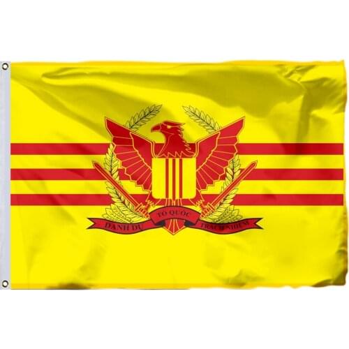 South Vietnam Military Forces Flag 150X90cm (3x5FT) 120g 100D Polyester Double Stitched High Quality Free Shipping