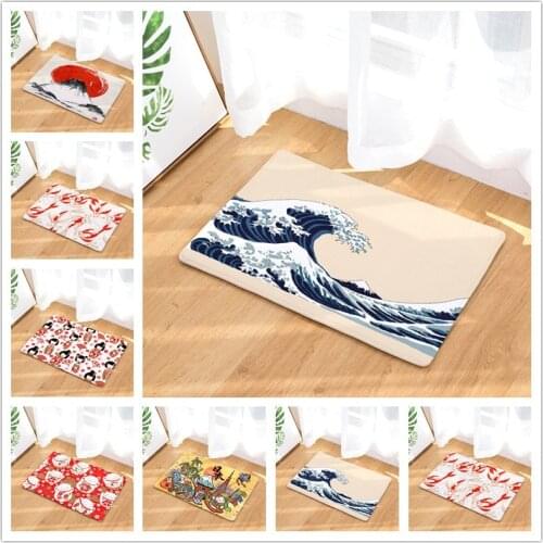 Cats Pattern Kitchen Mat Non-Slip Carpet Animal Cat Rug Floor Mats Bedroom Floor Mats Entrance Rugs Doormat Balcony Decor