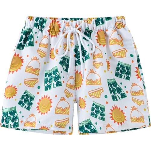 Summer Boy Shorts Beach Swimming Shorts Baby Boys Shorts Kids Fashion Print Casual Shorts Swimwear Trunk