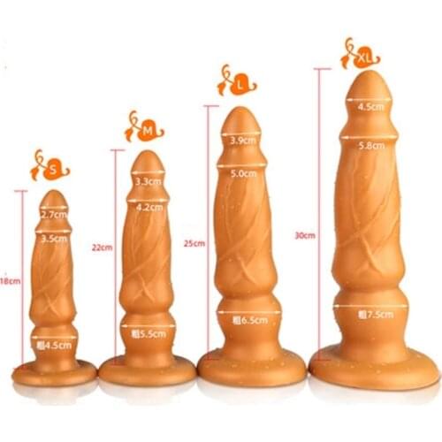 Soft Silicone Huge Dildo Anal Plug With Suction Penis Masturbator Sex Toys Big Anus Stuffed Prostata Butt Plug For Men Women SM