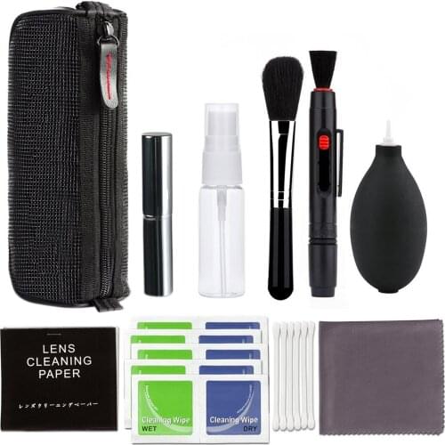 Camera Cleaning Kit Including Cleaning Solution Lens Pen Air Blower Cleaning Cloth Cleaning Accessories for Canon Nikon