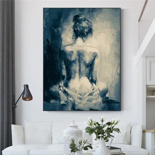 Nude Woman Canvas Painting Modern Art Bedroom Home Decor Canvas Picture Painting Abstract Wall Art Sexy Women Posters and Prints