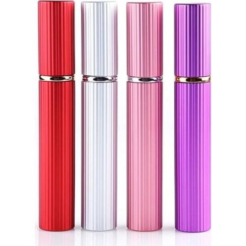 New 120pcs/lot 8ML Portable Spray Bottle Empty Perfume Bottles Colorful 8CC Refillable Perfume Atomizer Travel Accessories